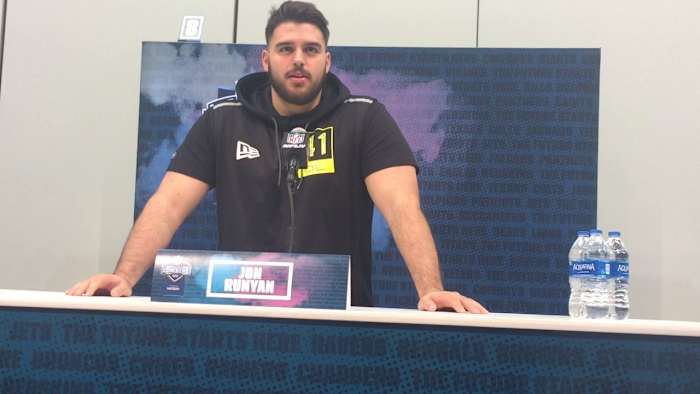 Jon Runyan Hopes to Cast Larger Shadow than his Dad